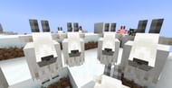 A few Goats staring at their next victim (Image via Minecraft)